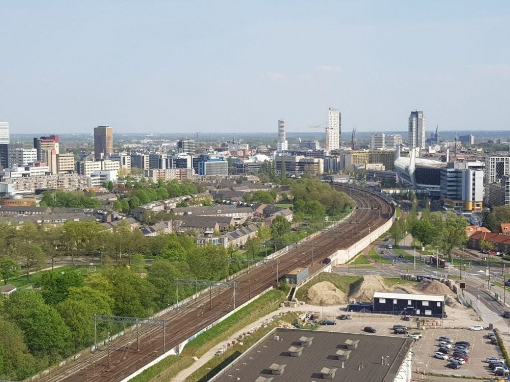 Skyline Eindhoven vanaf Strijp-S