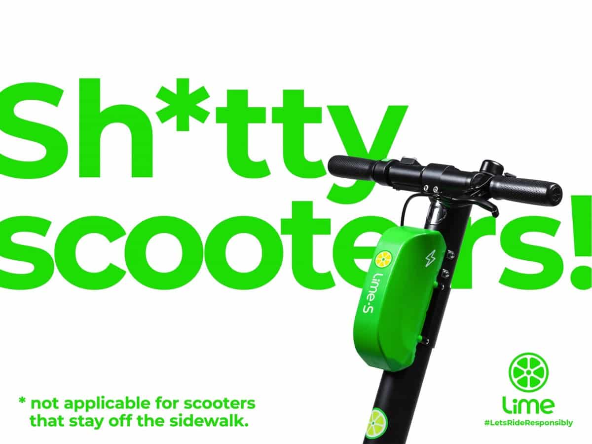 E-Roller Kampagne von Lime in Frankreich