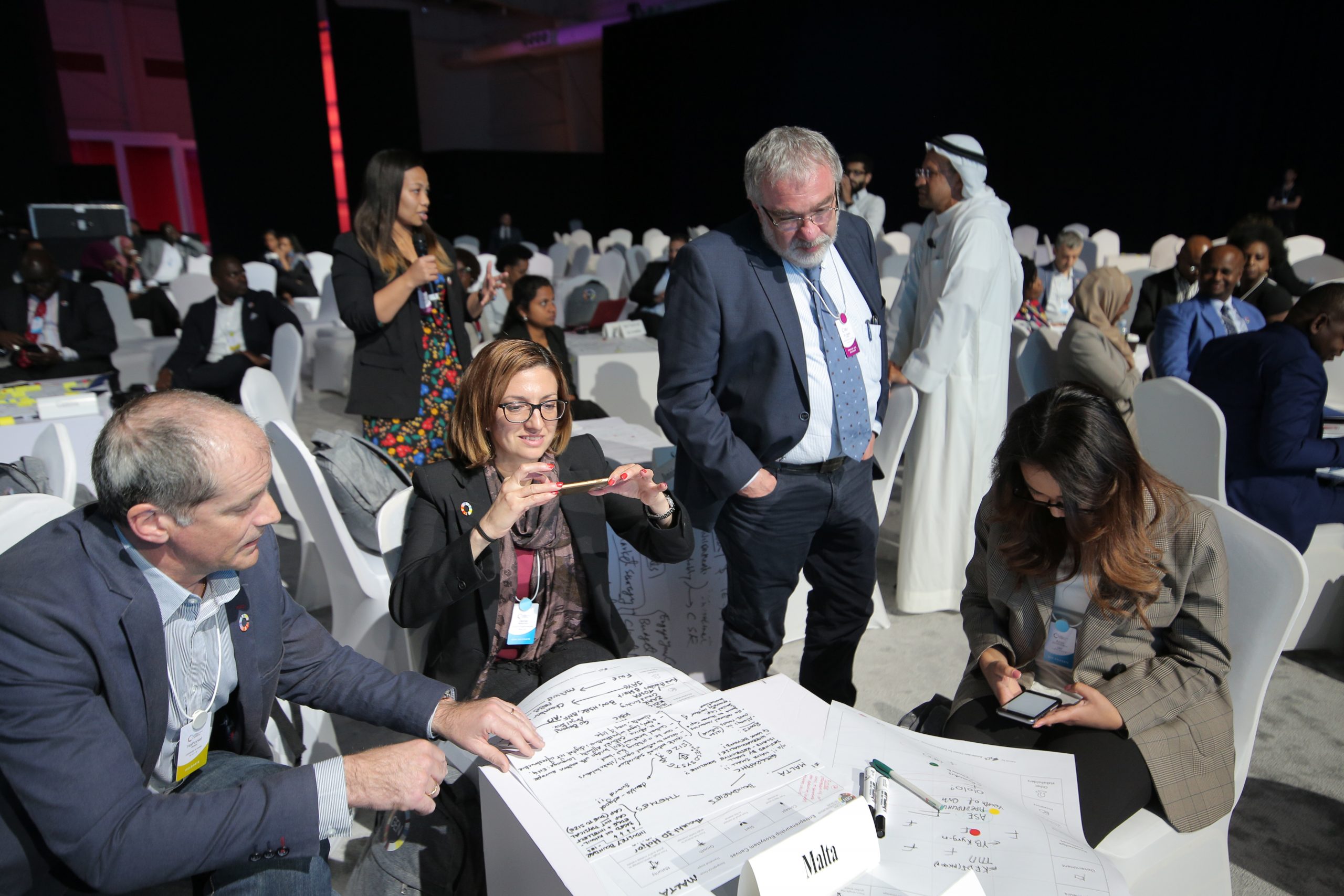 Preneurz working with participants in Bahrain