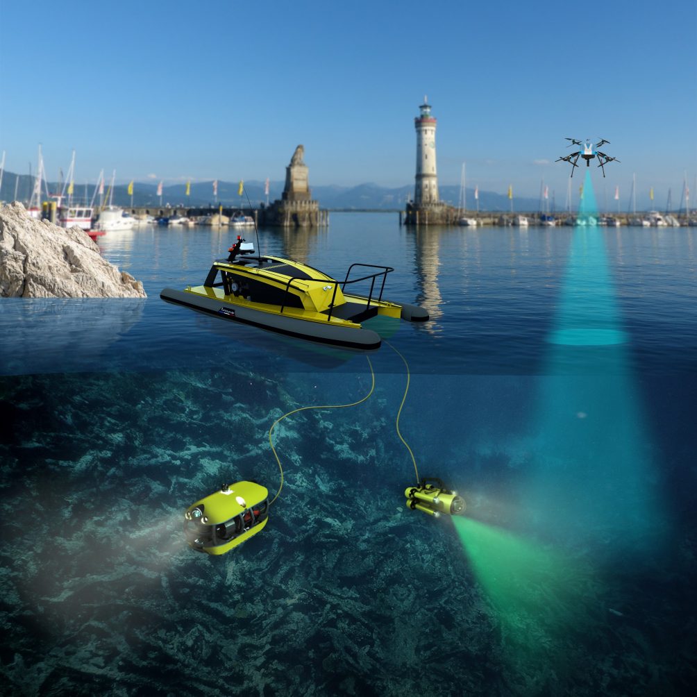 Ein System bestehend aus vier Robotern sorgt für saubere Meeresböden