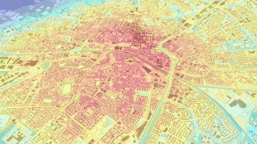 Bild von einem Stadtplan