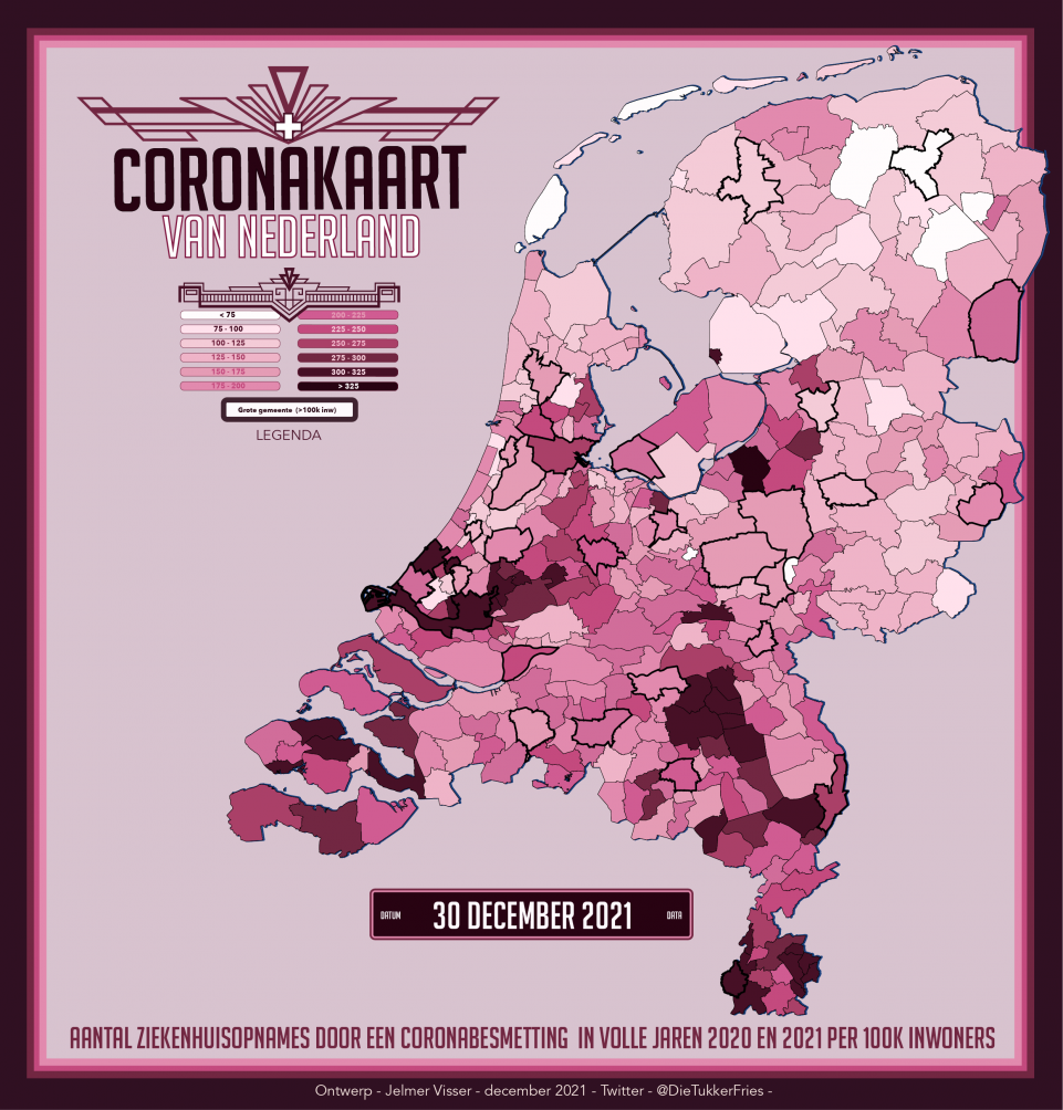 Map Corona Nederland/België