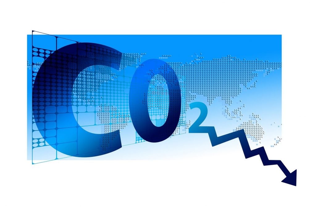 CO2 blue graphic