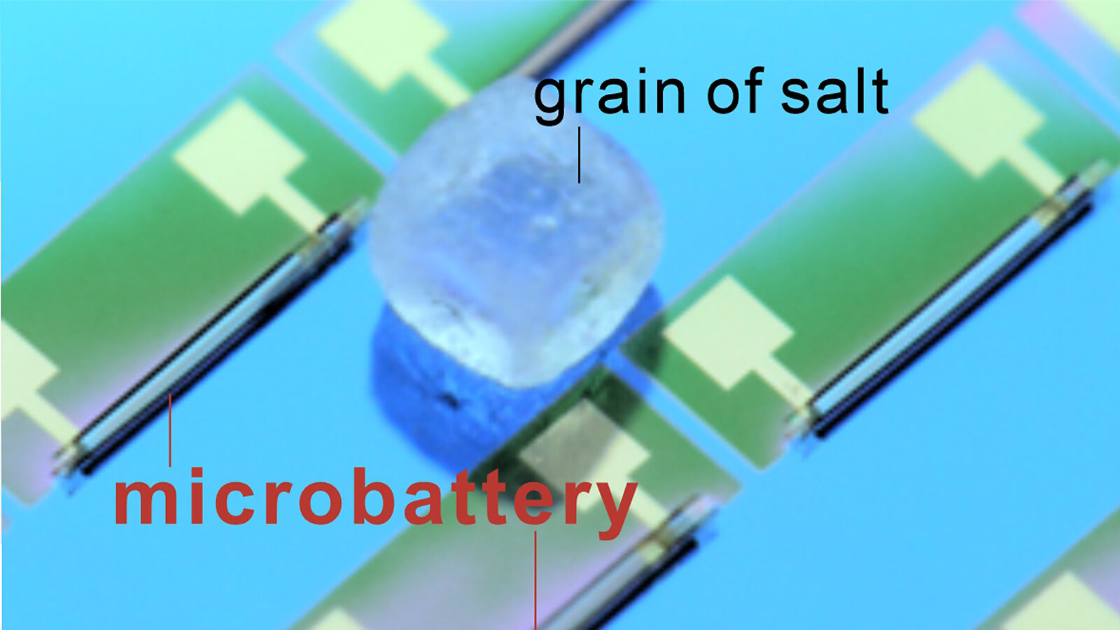 Battery as big as a grain of dust to power tiny devices