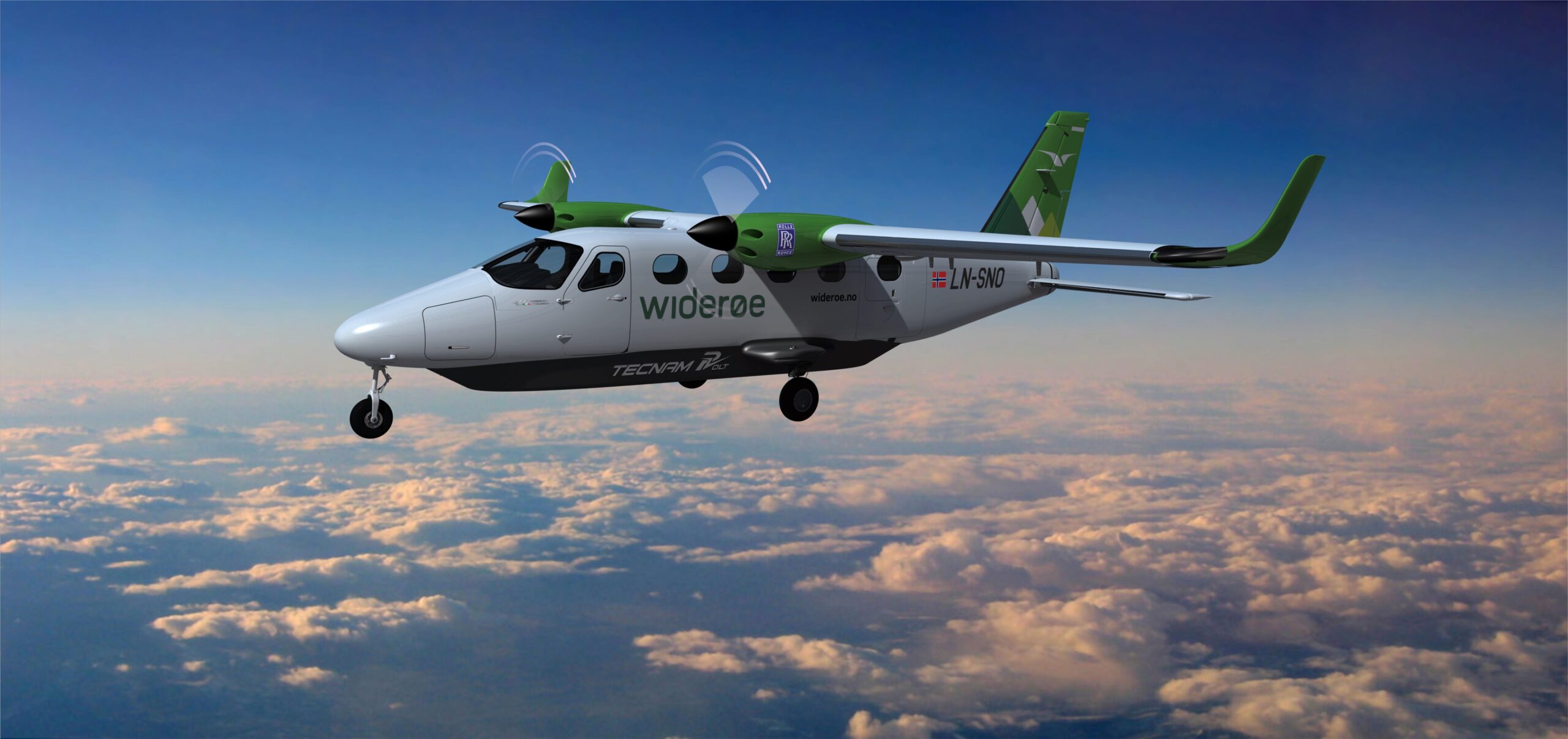Start Norge aims to launch the first commercial emission-free flight between Stavanger-Bergen in 2026. Photo: Widerøe.
