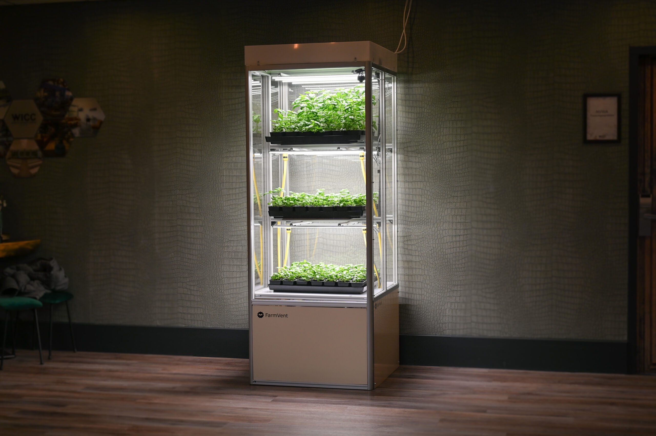 FarmVent brings agriculture indoors with their vertical grow cabinets