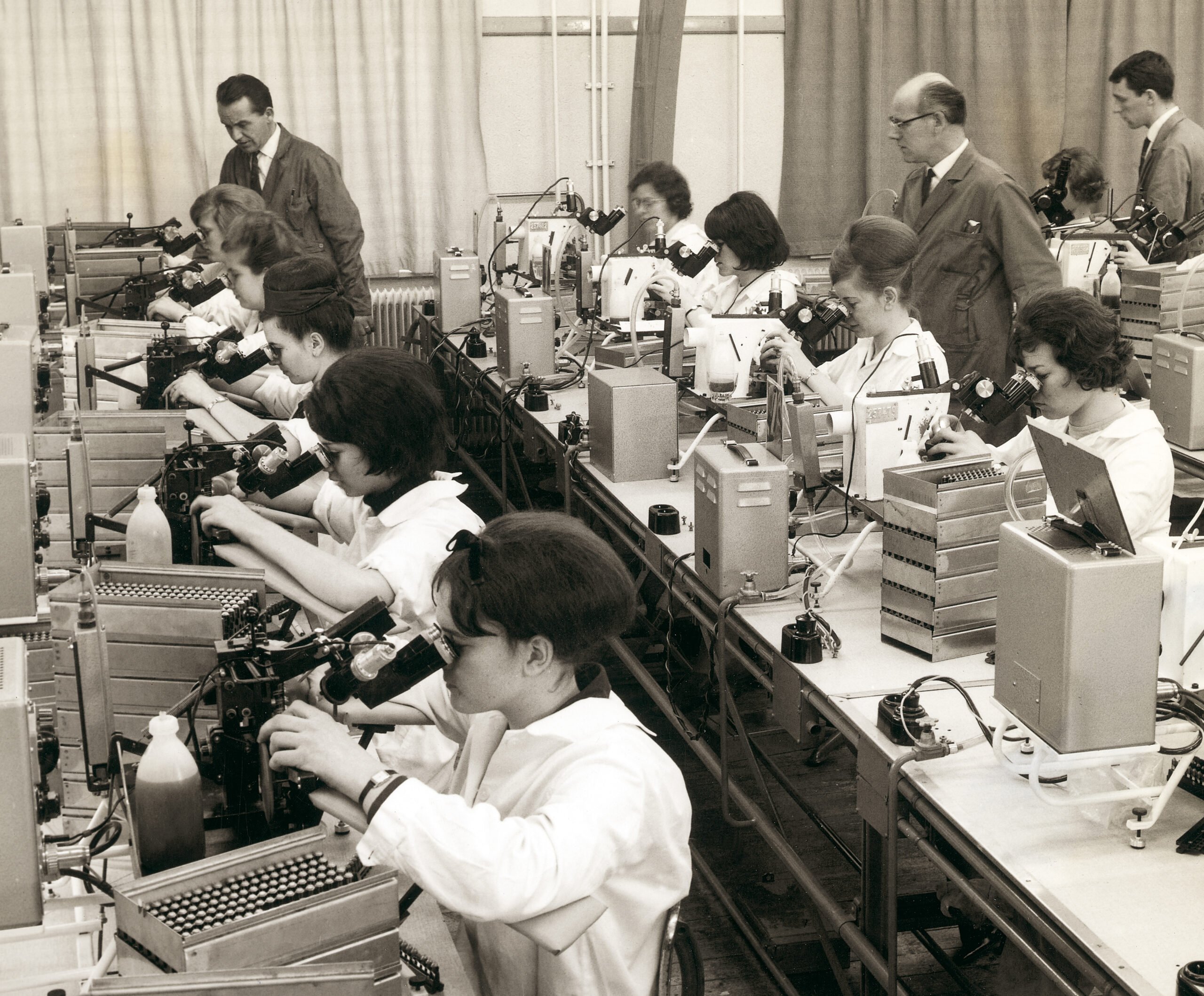 Fabriekshal NXPin de jaren vijftig