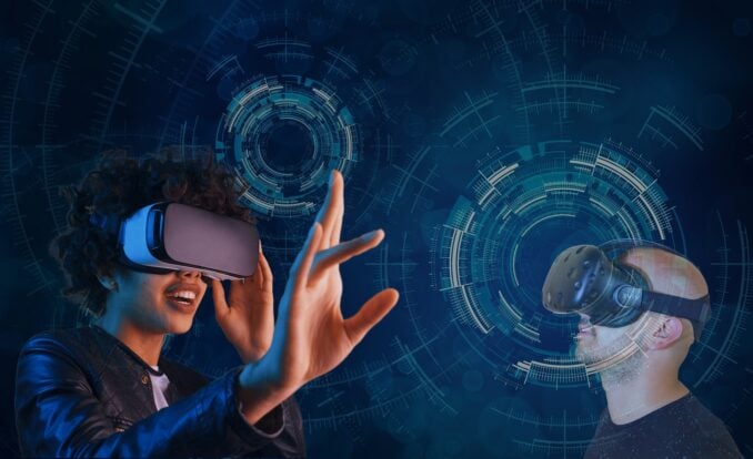 man bekijkt het leven door een virtual realitybril