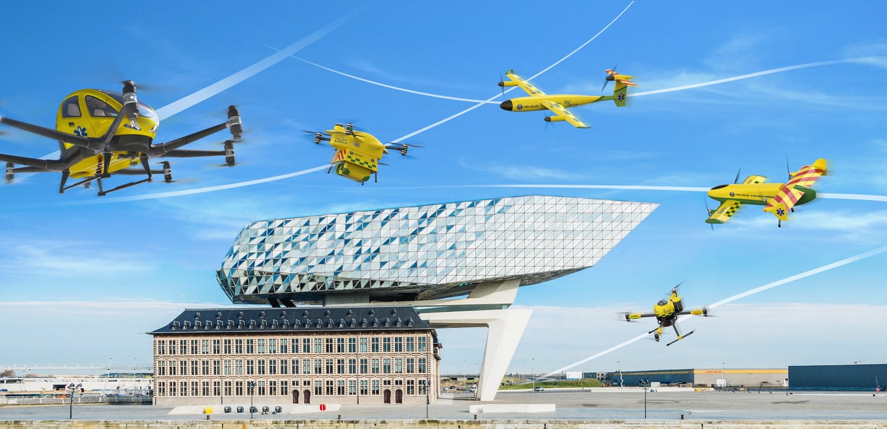Medical flight trials to be held in the complex Antwerp airspace 