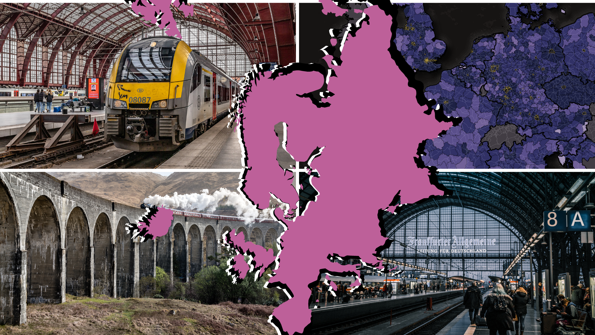Where is rail transport organized best?