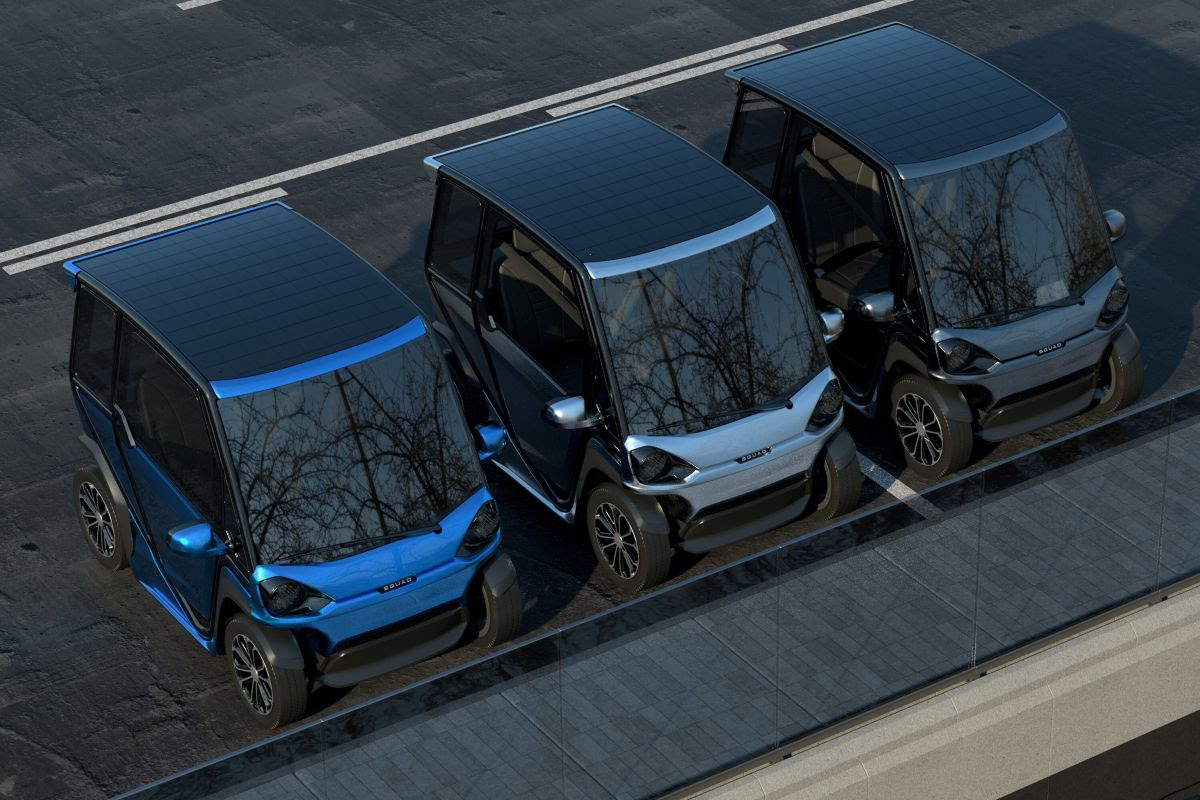 SQUAD Solar City Car in 2023 available
