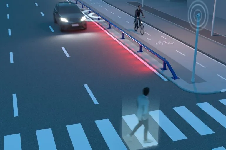 Smart guardrail will warn drivers
