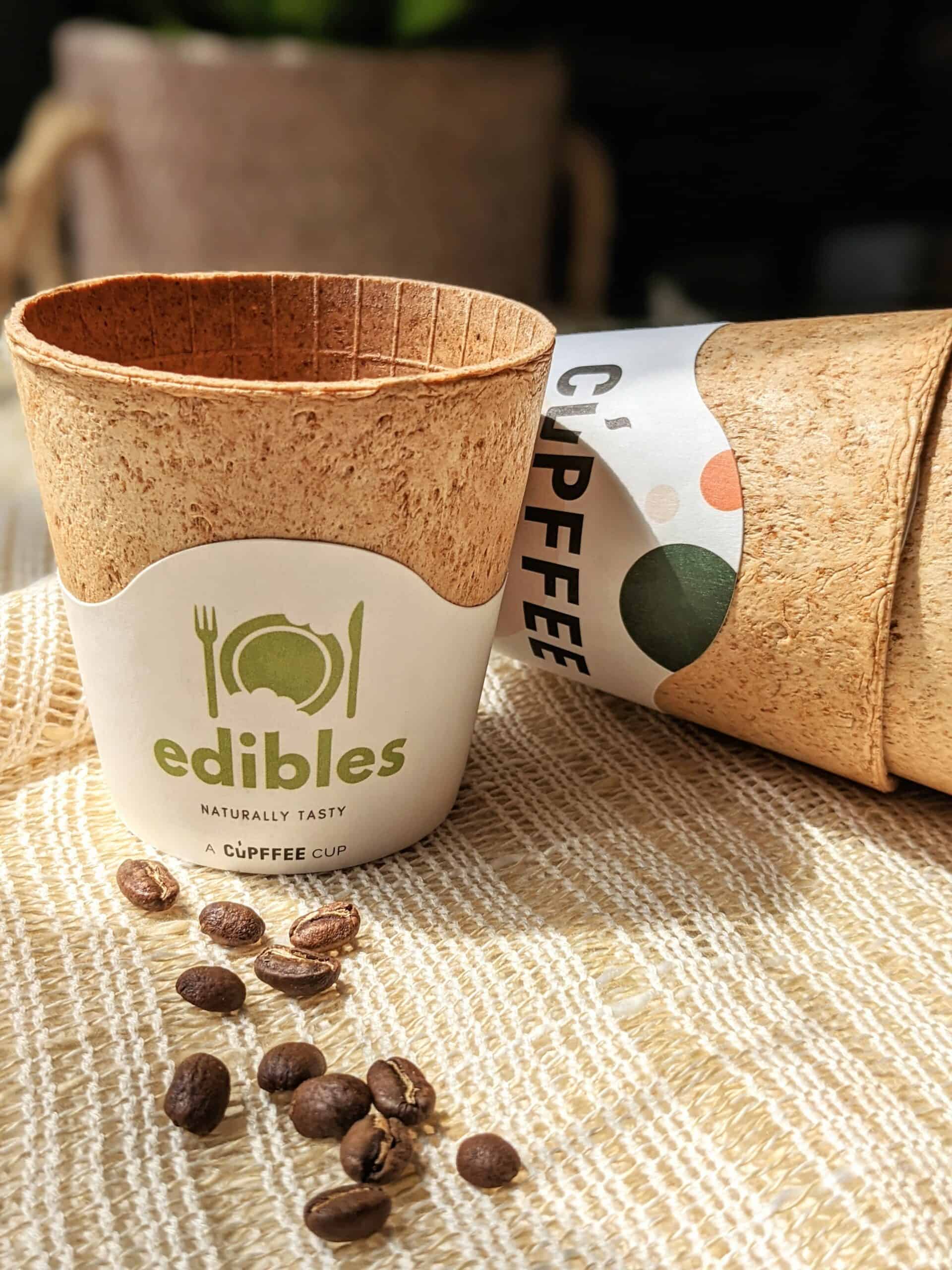 Thanks to Edibles, it's the end of plastic and paper drinking cups