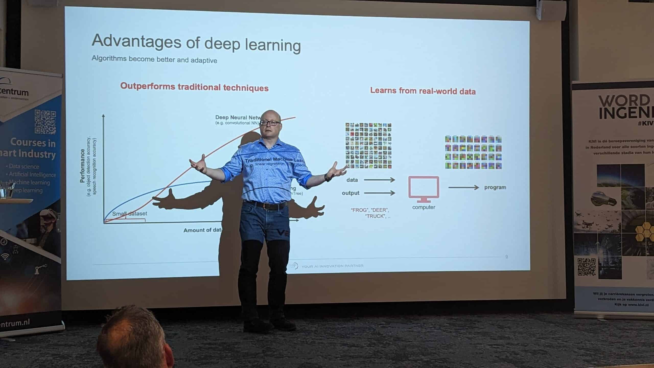 The more data, the more deep learning capacity