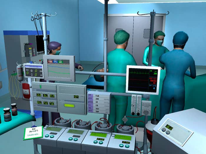 In een training met videogames kunnen medici fouten maken die anders fataal af zouden lopen