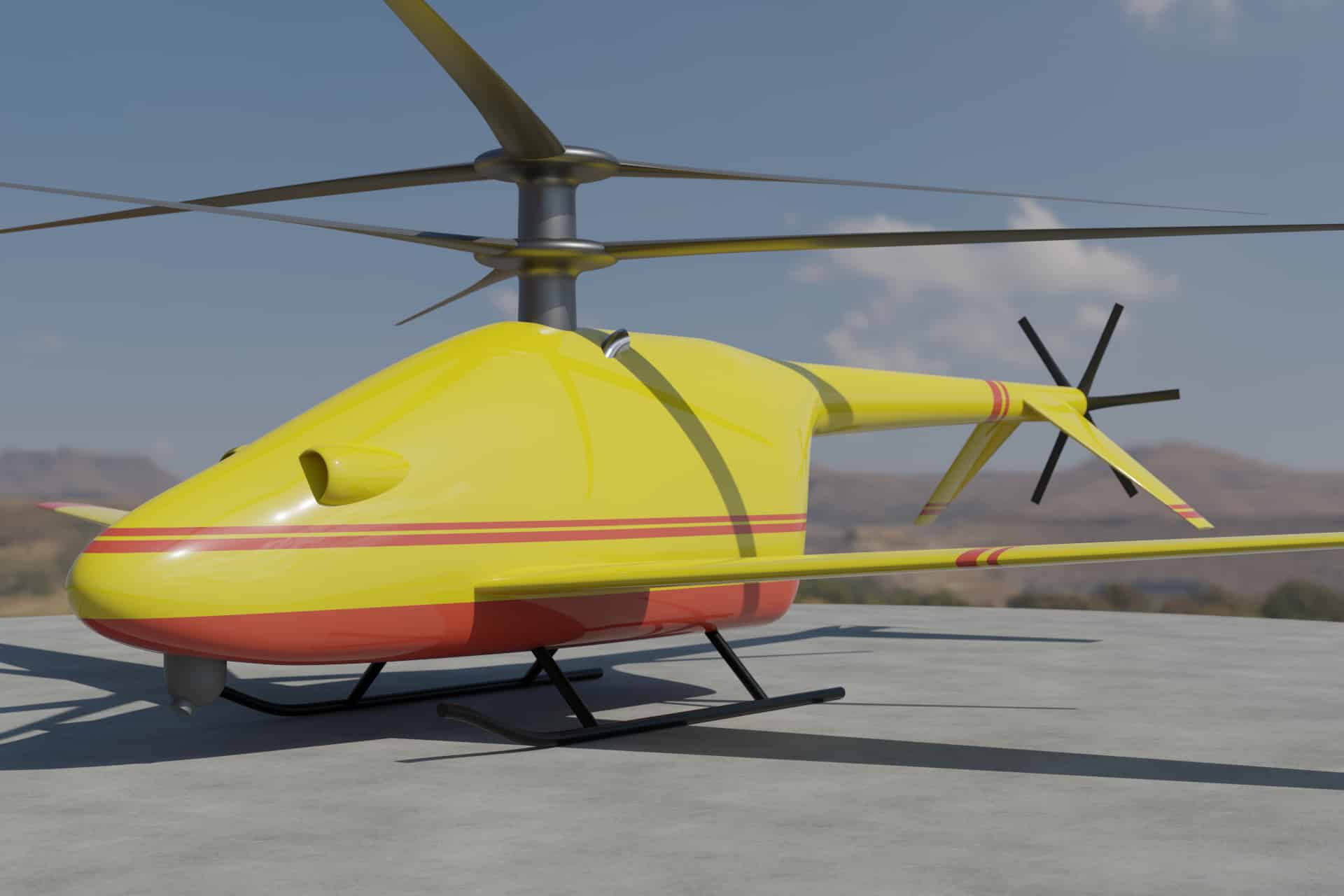 Feuerlöschflugzeug der Zukunft ist flexibel, fliegt autonom und kann senkrecht landen