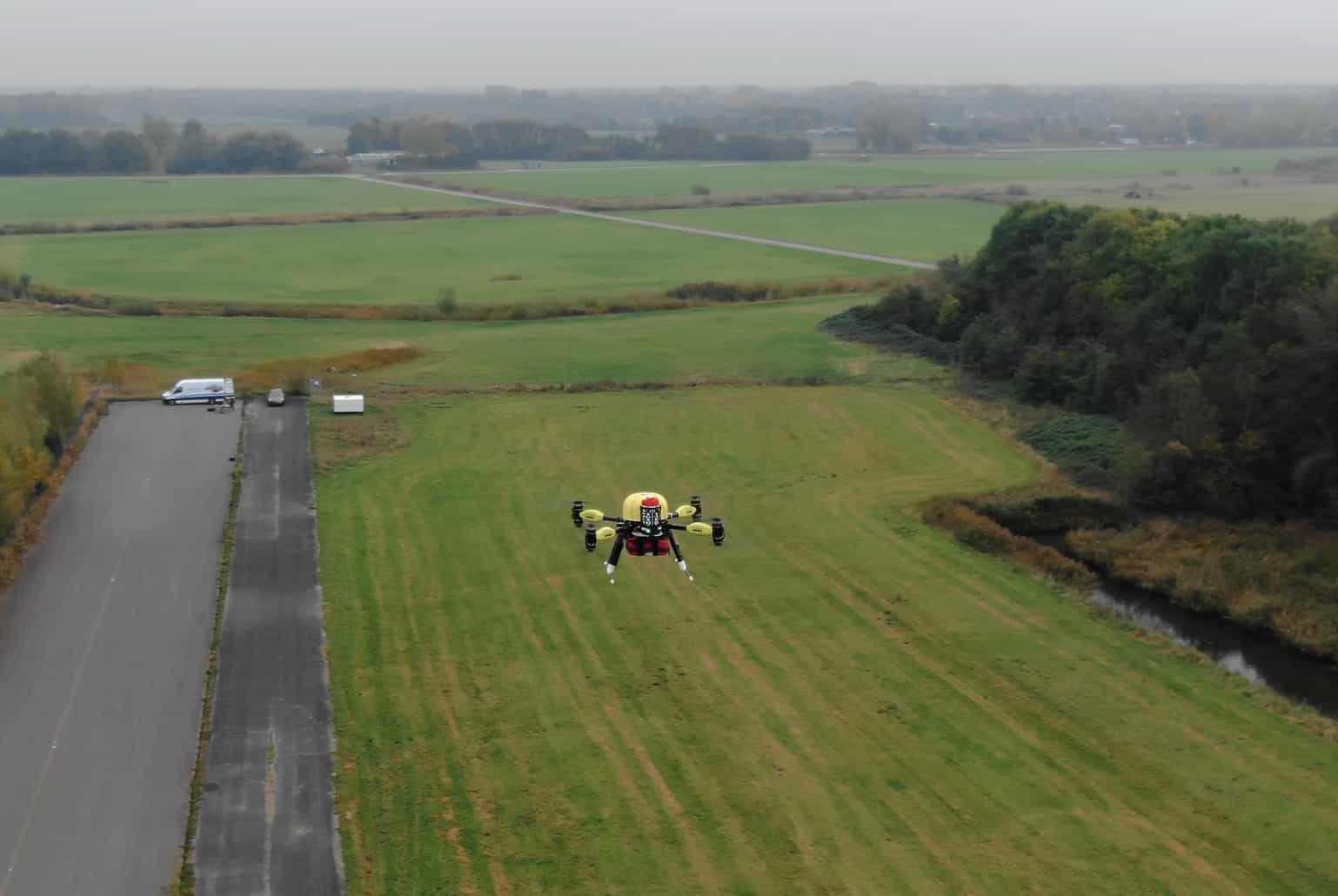 Eerste Nederlandse vliegroute voor drones