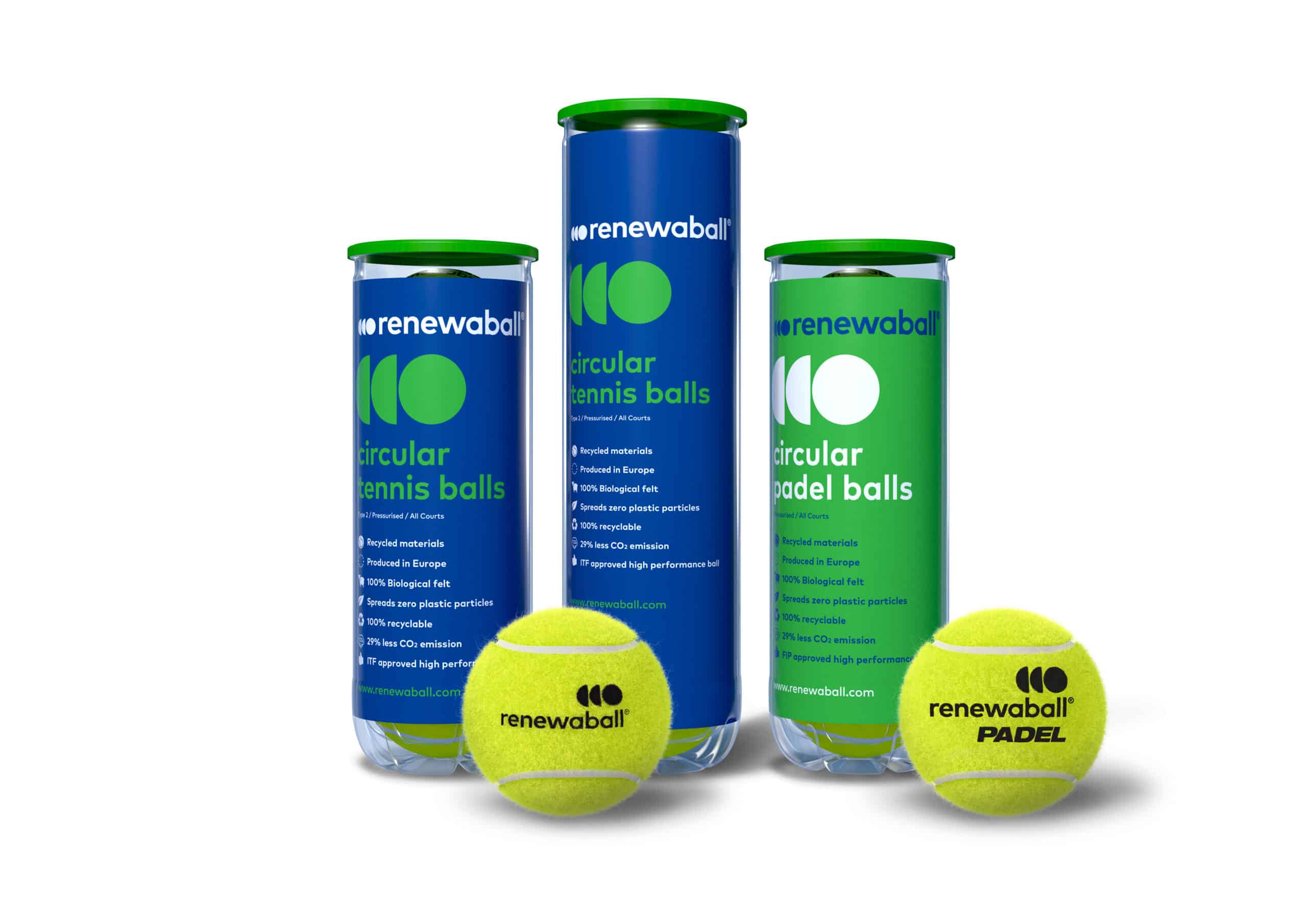 Renewaball maakt de eerste circulaire tennis- en padelbal ter wereld 