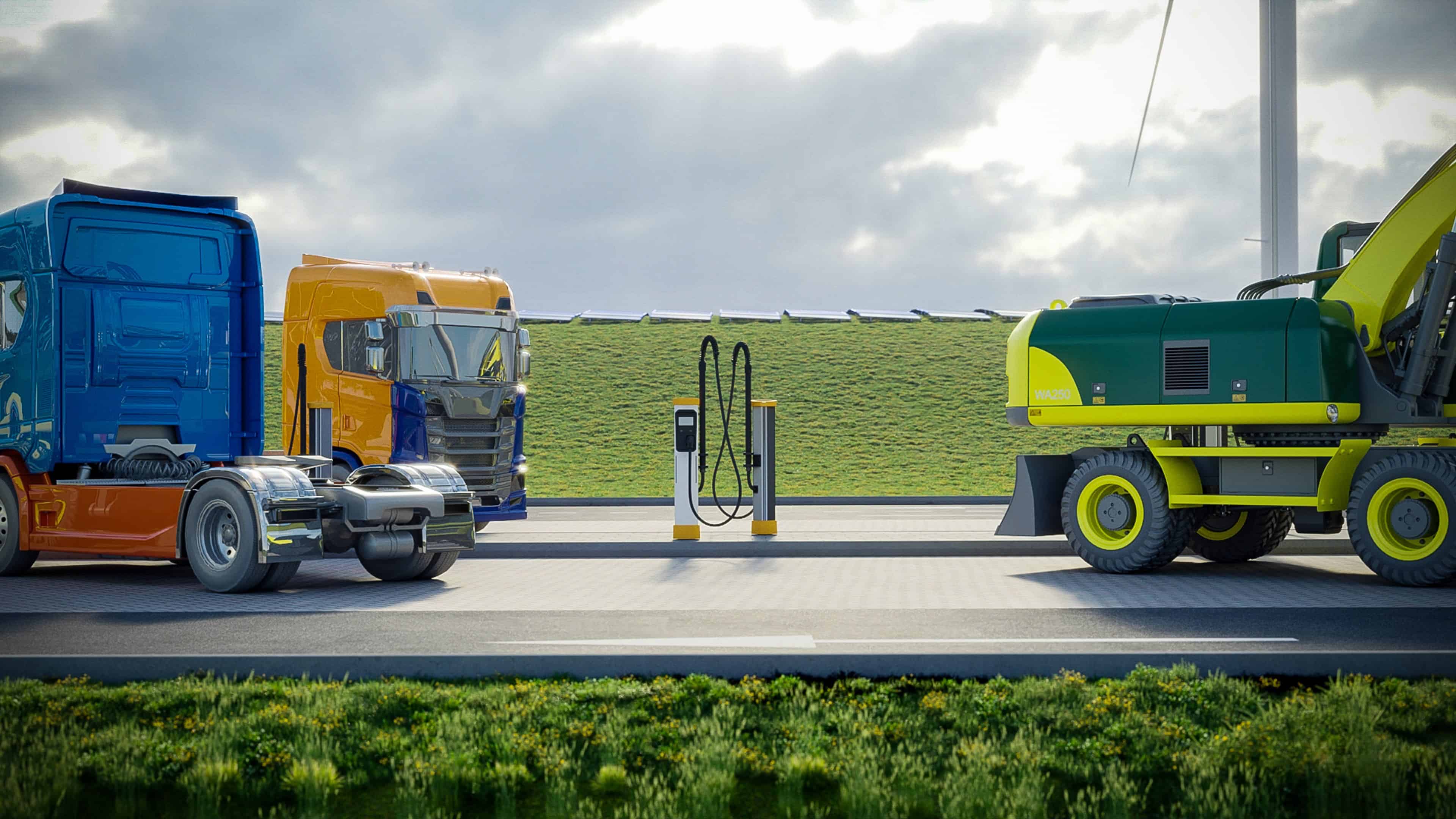 The world's first fast charging point for trucks is being built in Geldermalsen