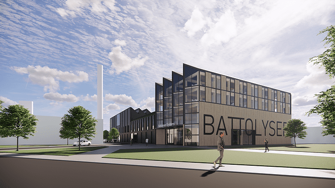 Concept Design Battolyser Systems Factory 1_HQ entrance (source Kraaijvanger Architects)