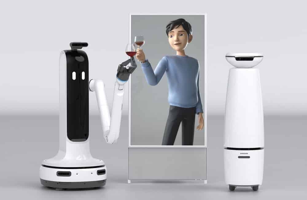 The Samsung Bot Handy, an AI Avatar and the Samsung Bot i.