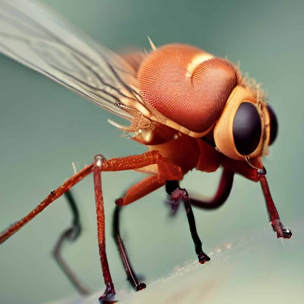 AI generated image of a big brained bug