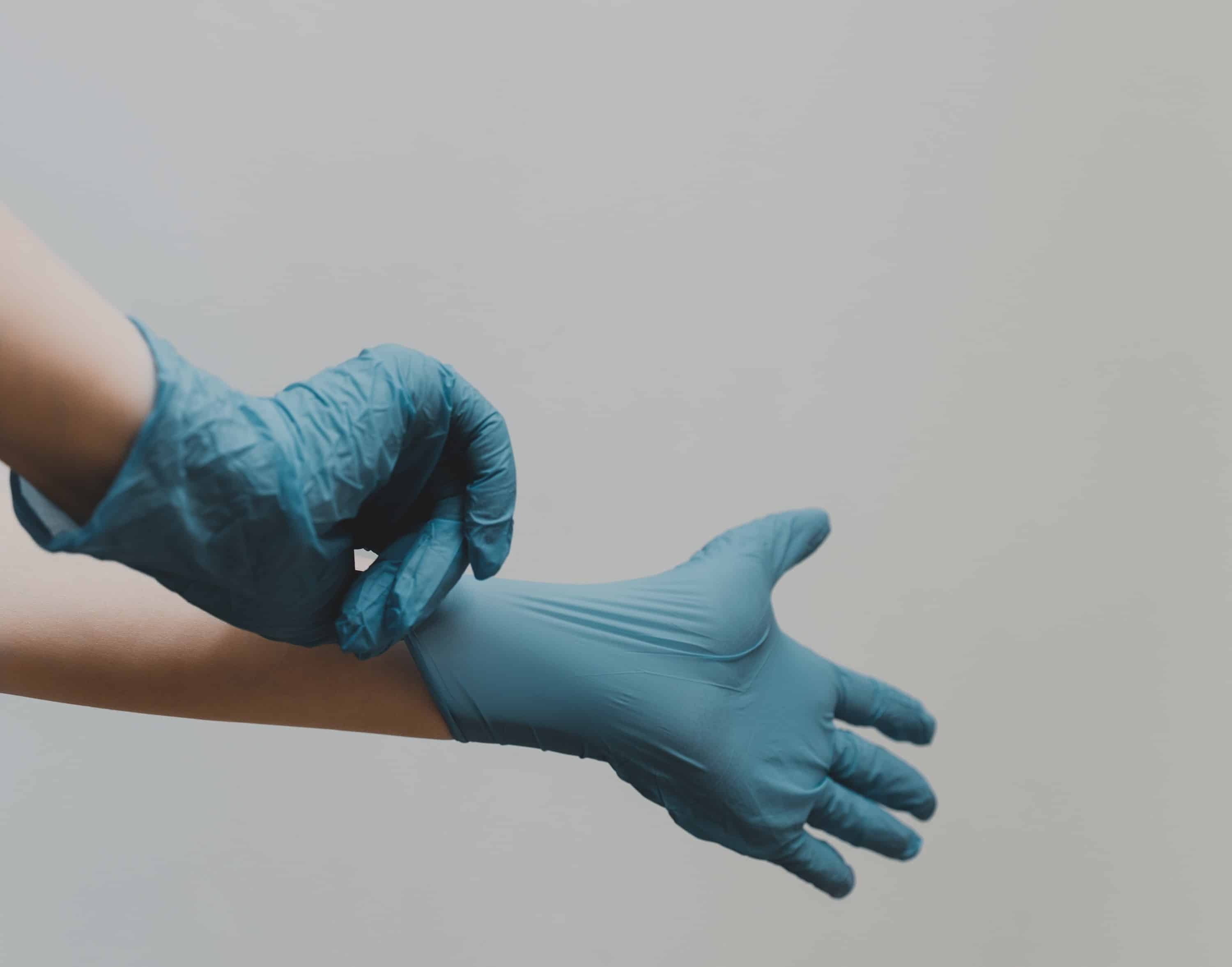 doctor medic gloves