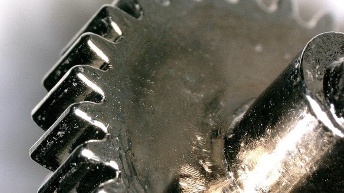Metallic glass gears (image: NASA)
