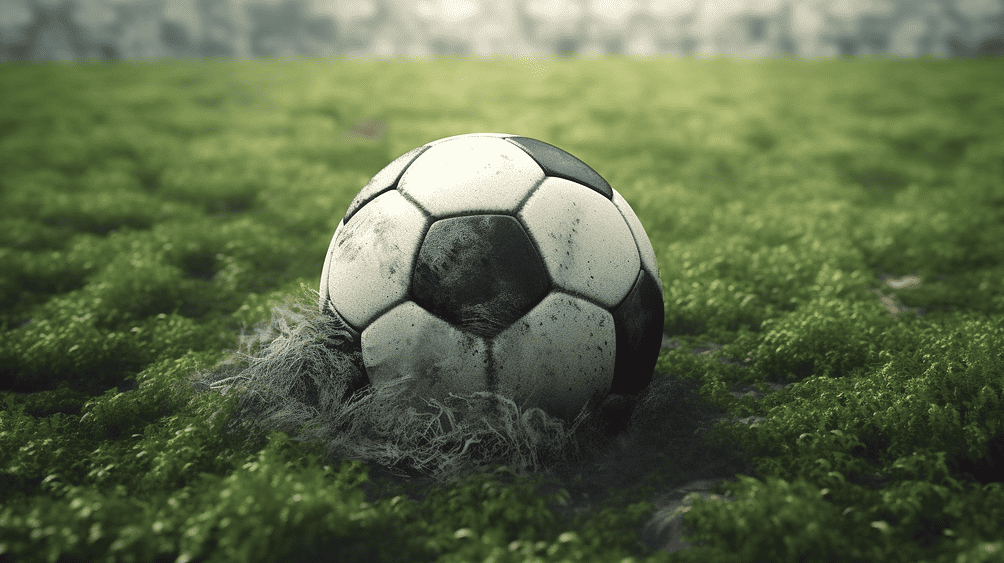 AI-generated image of a carbon neutral soccer ball