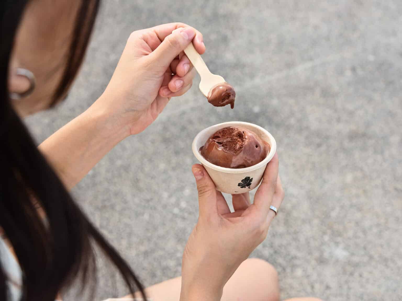 Chocolate gelato out of  thin air is now a reality