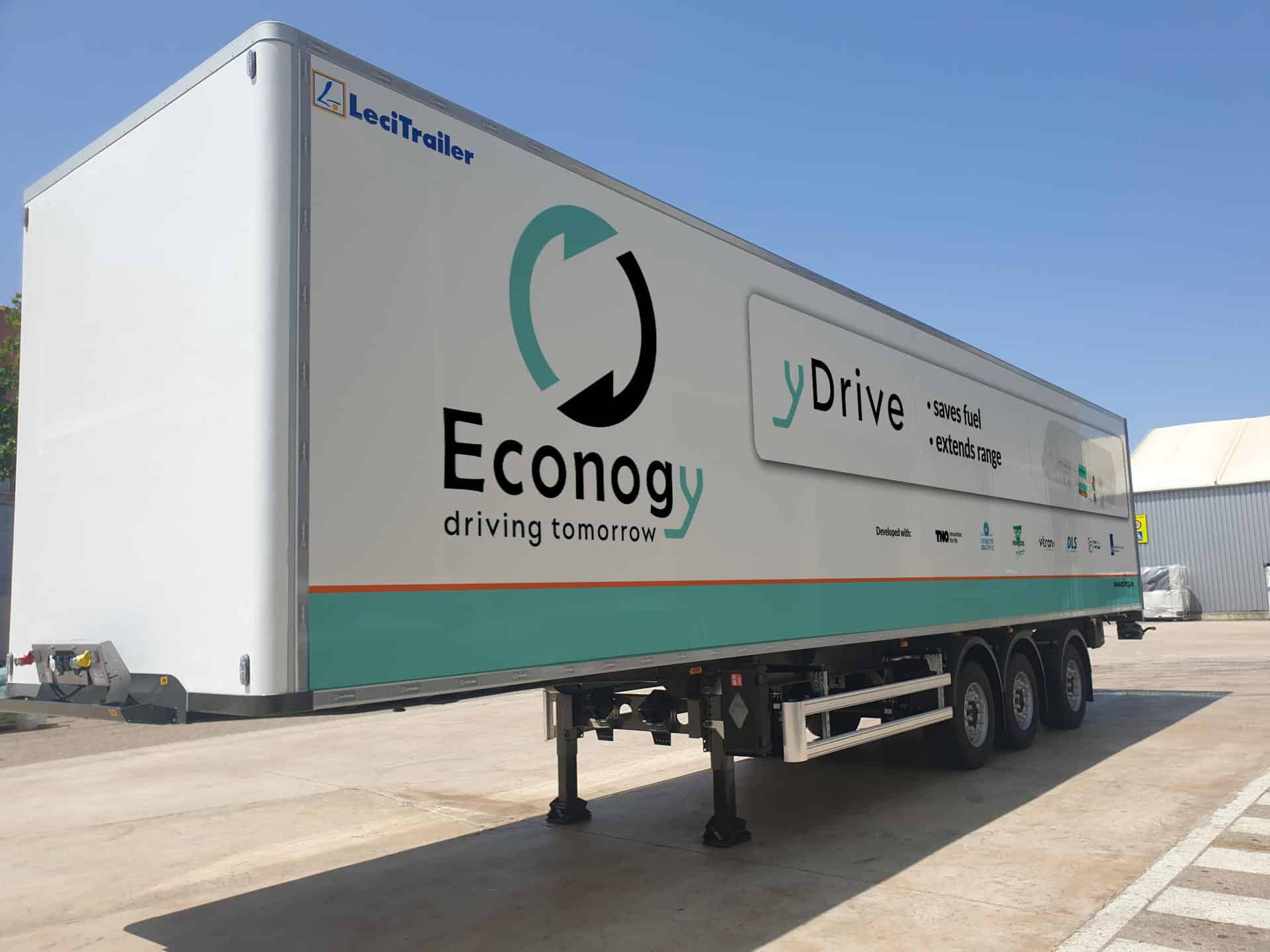 The electric powertrain for trailers yDrive claims 40% fuel savings