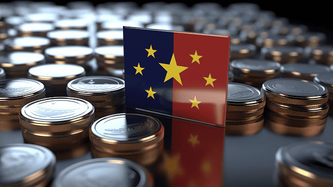 AI-generated image showing a Chinese ban on the export of critical materials Gallium and Germanium to Europe