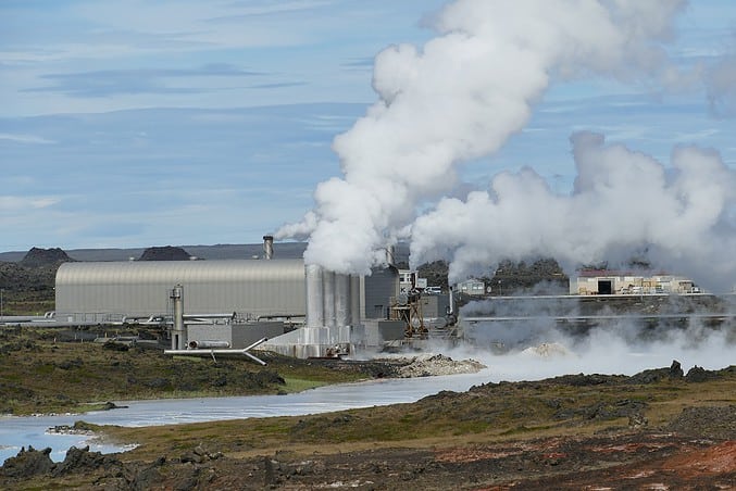 Iceland Geothermal Power Plant