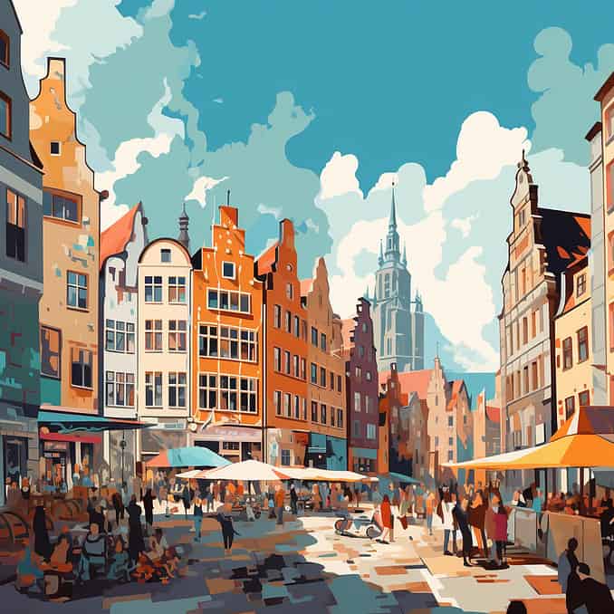 Midjourney's representation of Bremen