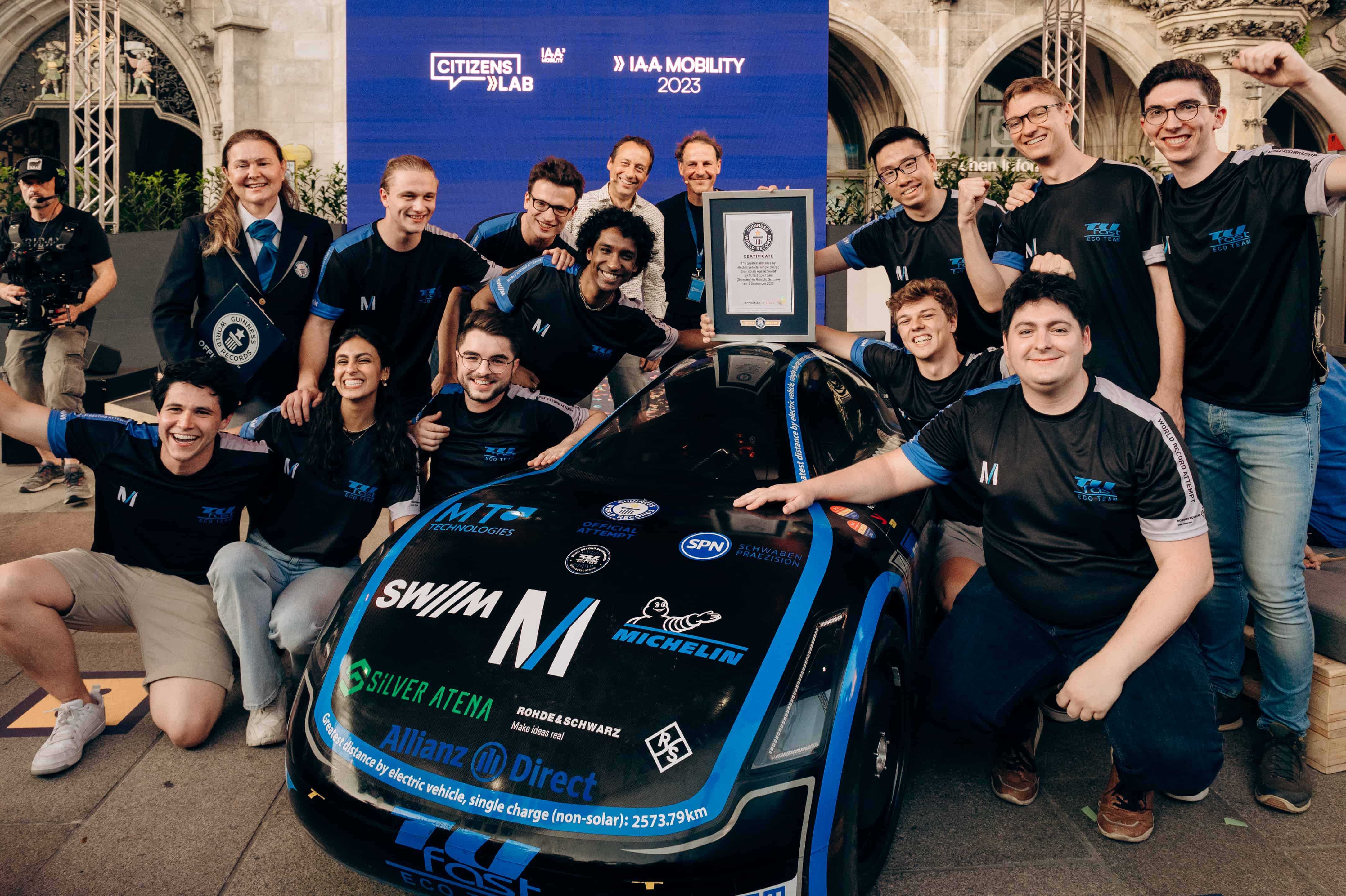 TUM-studenten onthullen elektrische auto met langste actieradius ter wereld