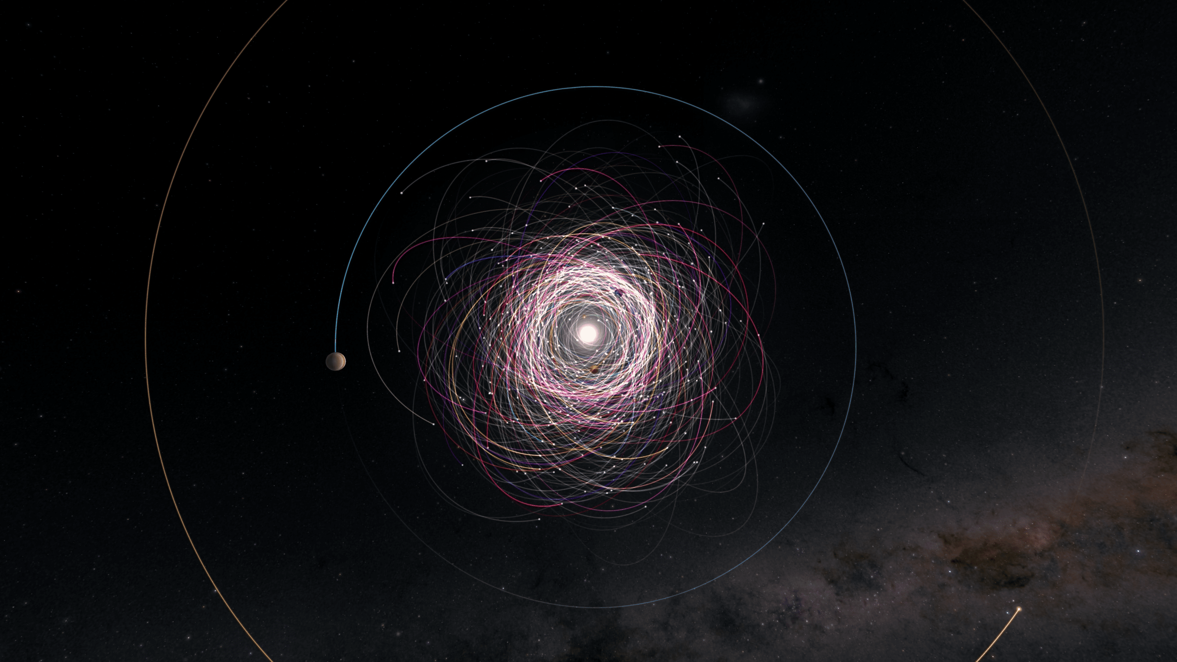 Gaia maps 150,000+ asteroid orbits © ESA / Gaia