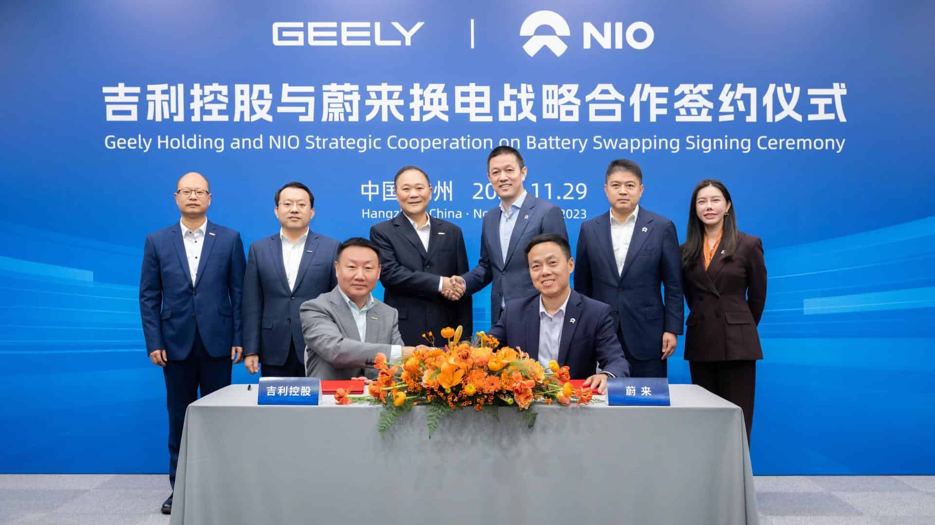<strong>Geely Holding en NIO gaan strategische samenwerking aan op het gebied van batterijwisseltechnologie</strong>
