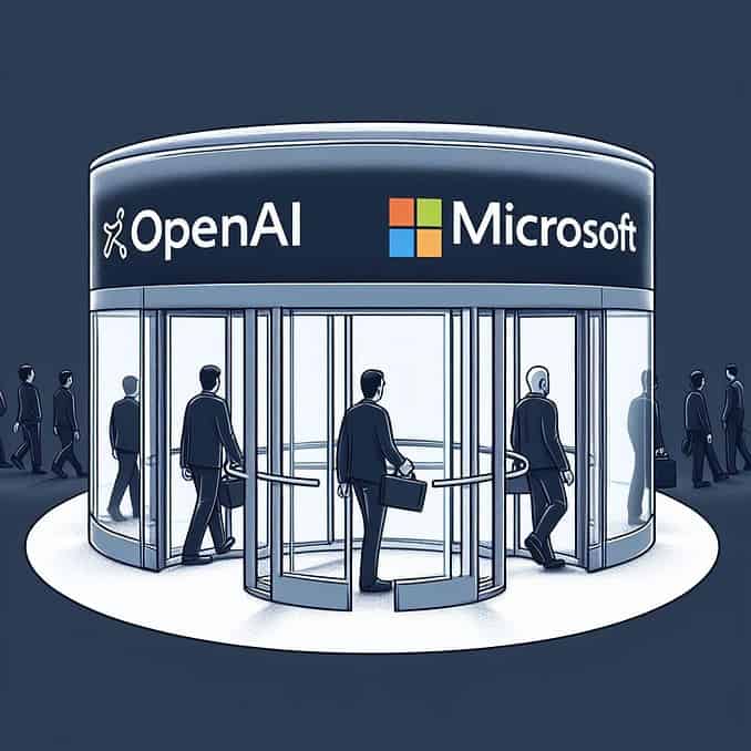 OpenAI Microsoft management changes (AI generated illustration)