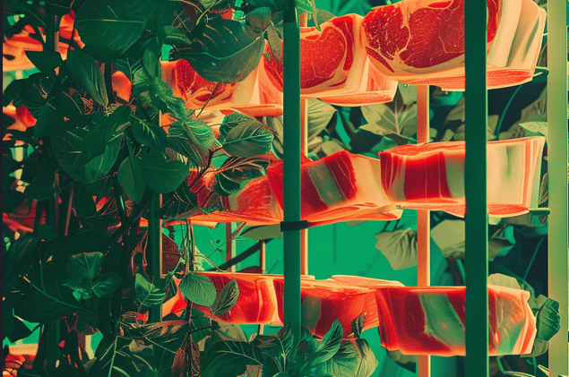 Hoe geavanceerde vertical farms de toekomst van labgekweekt vlees vormgeven