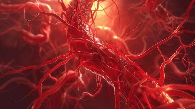 aortic aneurysm, AI-generated image.