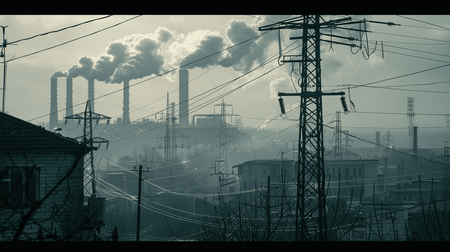 industrial zone, AI-generated image