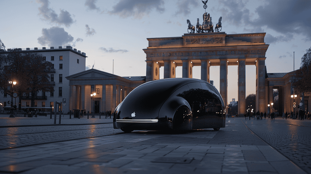 What the Apple Car could look like, AI-generated image