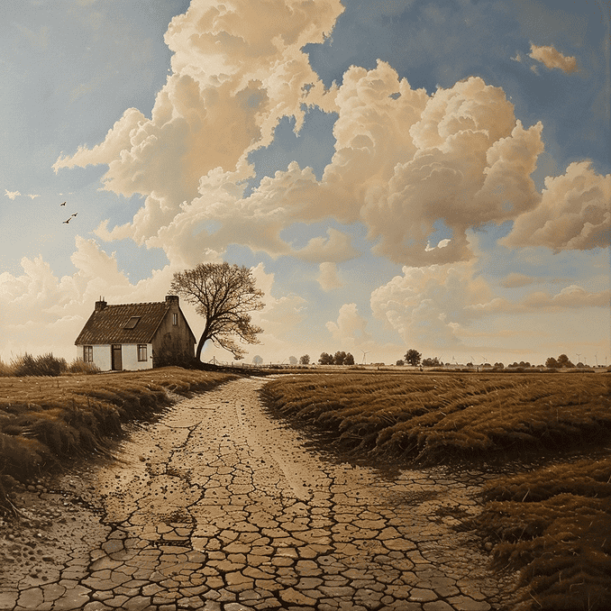 Dry Dutch landscape