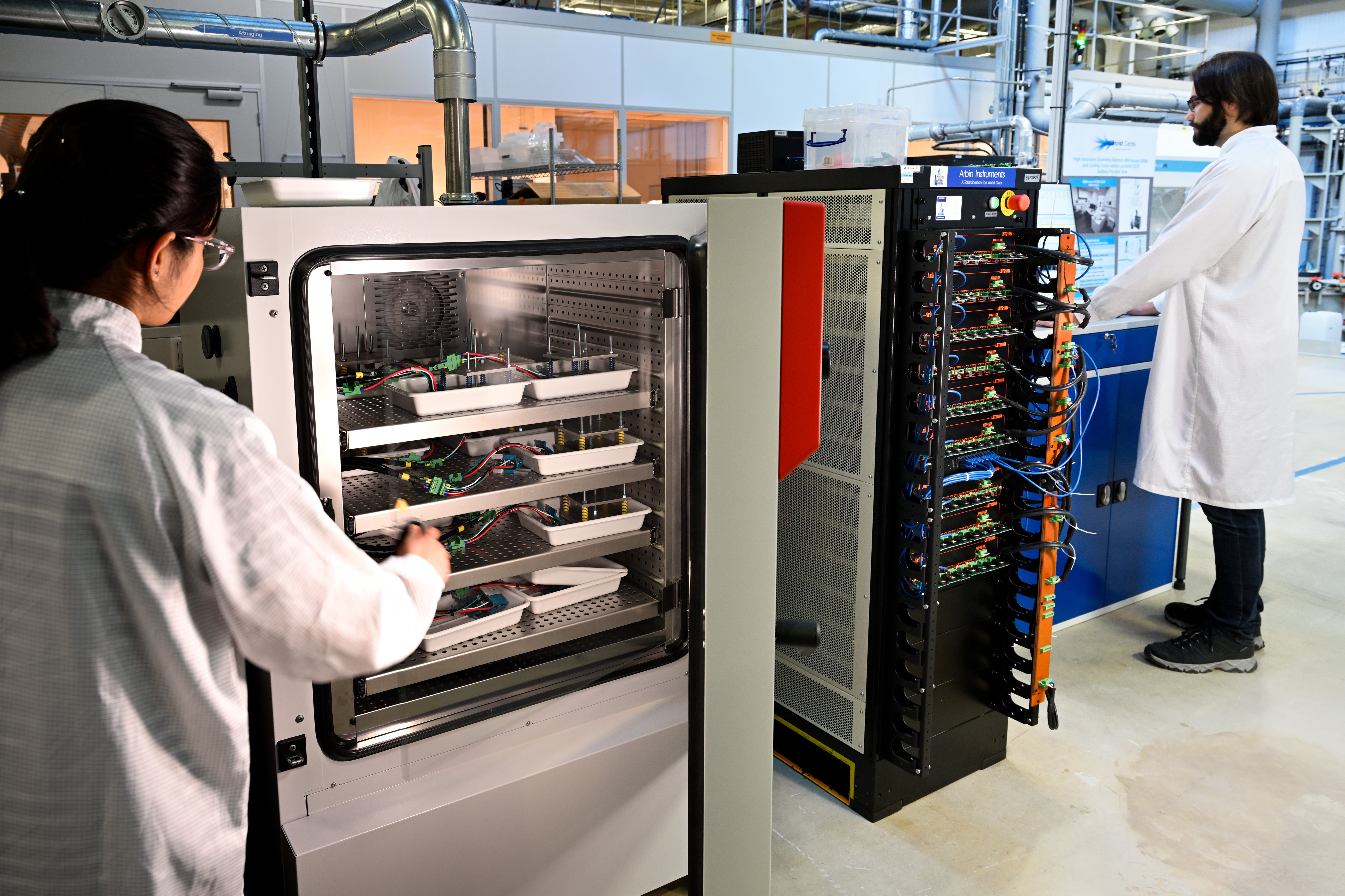 TNO Holst Centre Battery Lab - cell testing