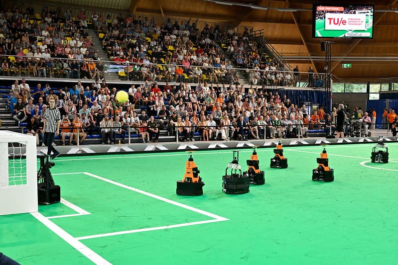 Eindhoven Tech United soccer robots are world champions - again