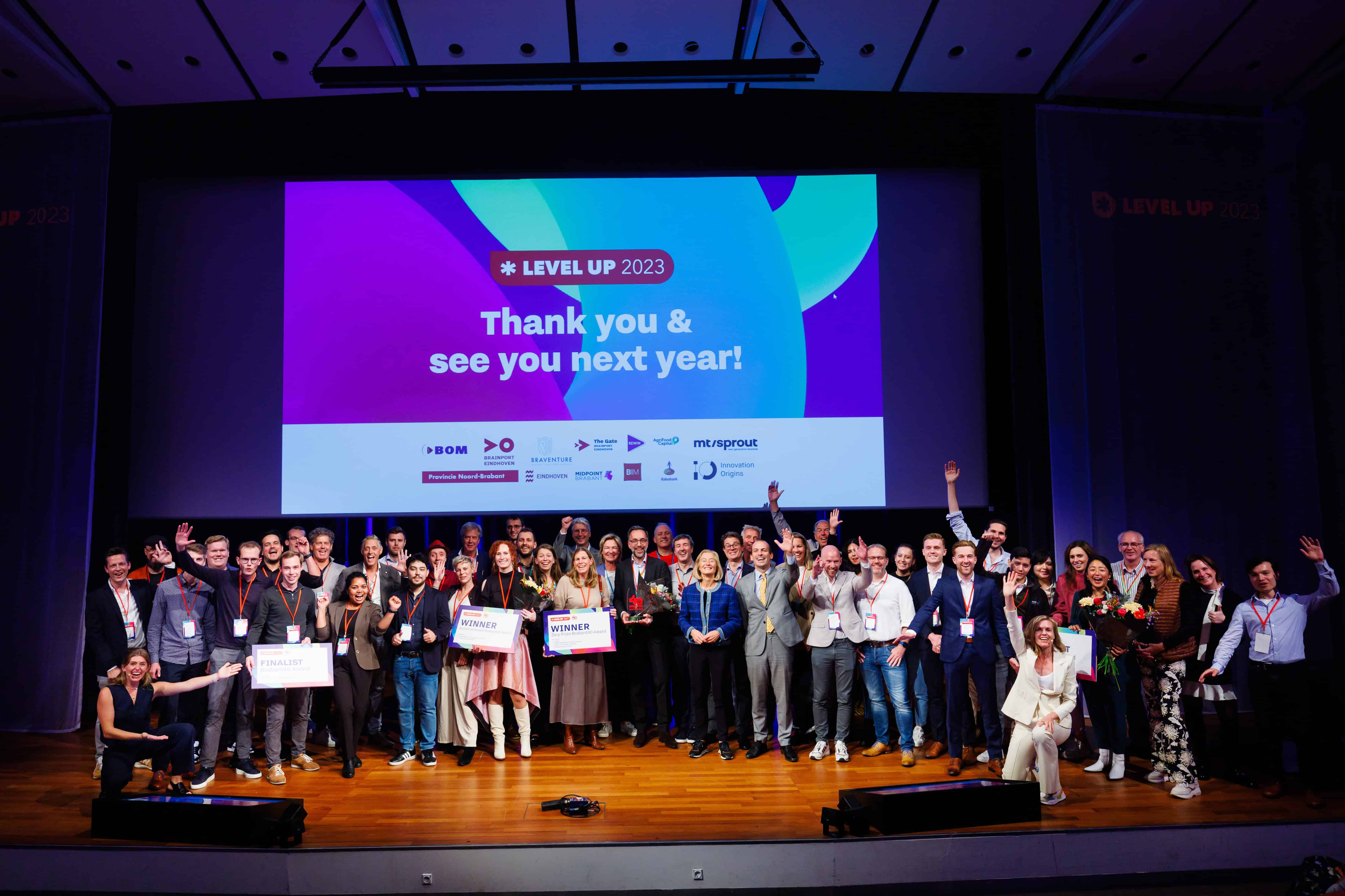 Startup-event LEVEL UP komt met internationale award voor veelbelovende startups