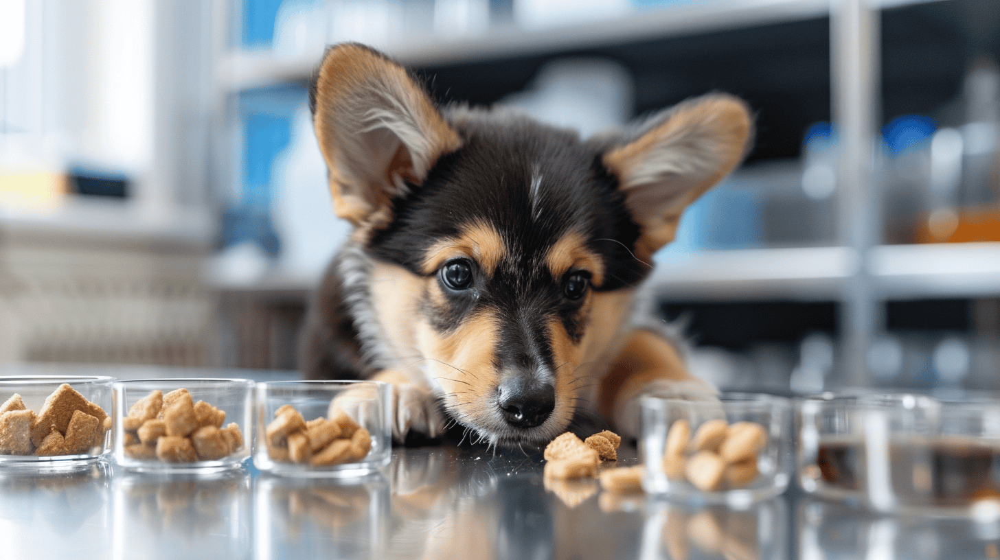 innovationorigins_cute_puppy_looking_at_dog_food_that_is_in_lab_009053a5-f405-4dc9-9737-55b9cbfb346d
