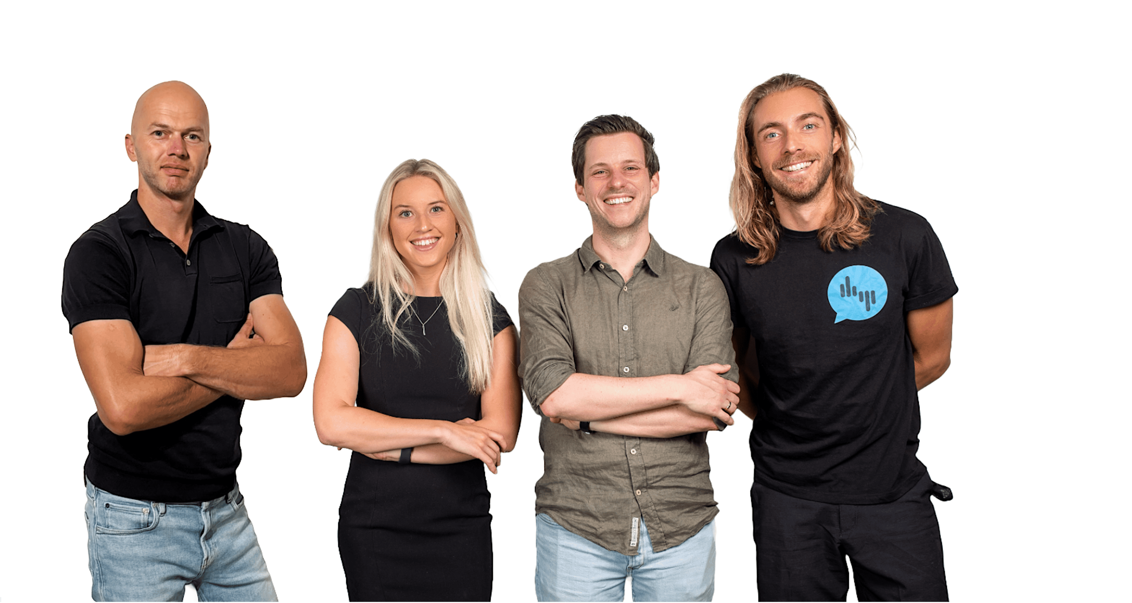 Autoscriber management team - Jacco Schutte (CCO), Jacqueline Kazmaier (Cofounder & CEO), Danny van Rijn (COO), Koen Bonenkamp (Cofounder & CTO)