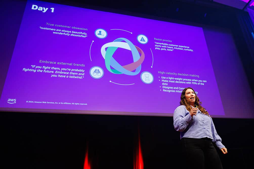 Danielle Gorlick, Amazon AWS, Level Up 2024 Evoluon, Eindhoven © Bram Saeys